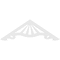 Ekena Millwork Pitch Marshall Architectural Grade PVC Gable Pediment, 36"W x 6"H x 1"P (4/12) GPP036X006X100MAR - alternate 2